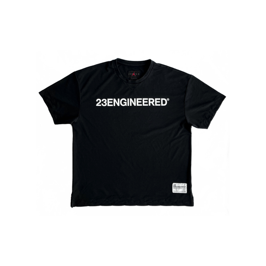 Jordan 23 Engineered Helvetica T-Shirt in Black / White