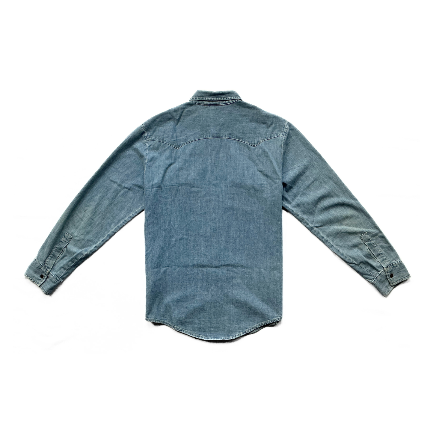 Levi Strauss & Co. Western Snap Shirt in Denim / Green / Yellow / Red