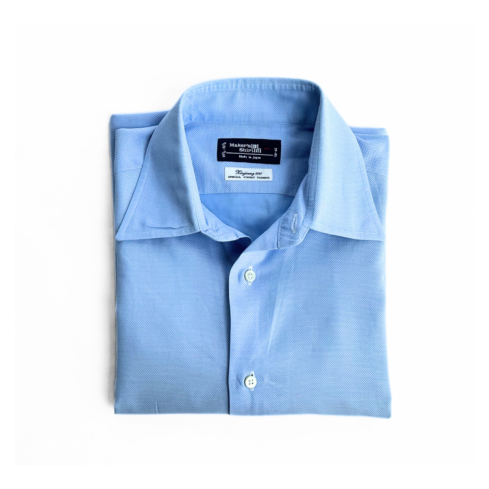 Maker’s of Kamakura Japanese Button Shirt in Ice Blue