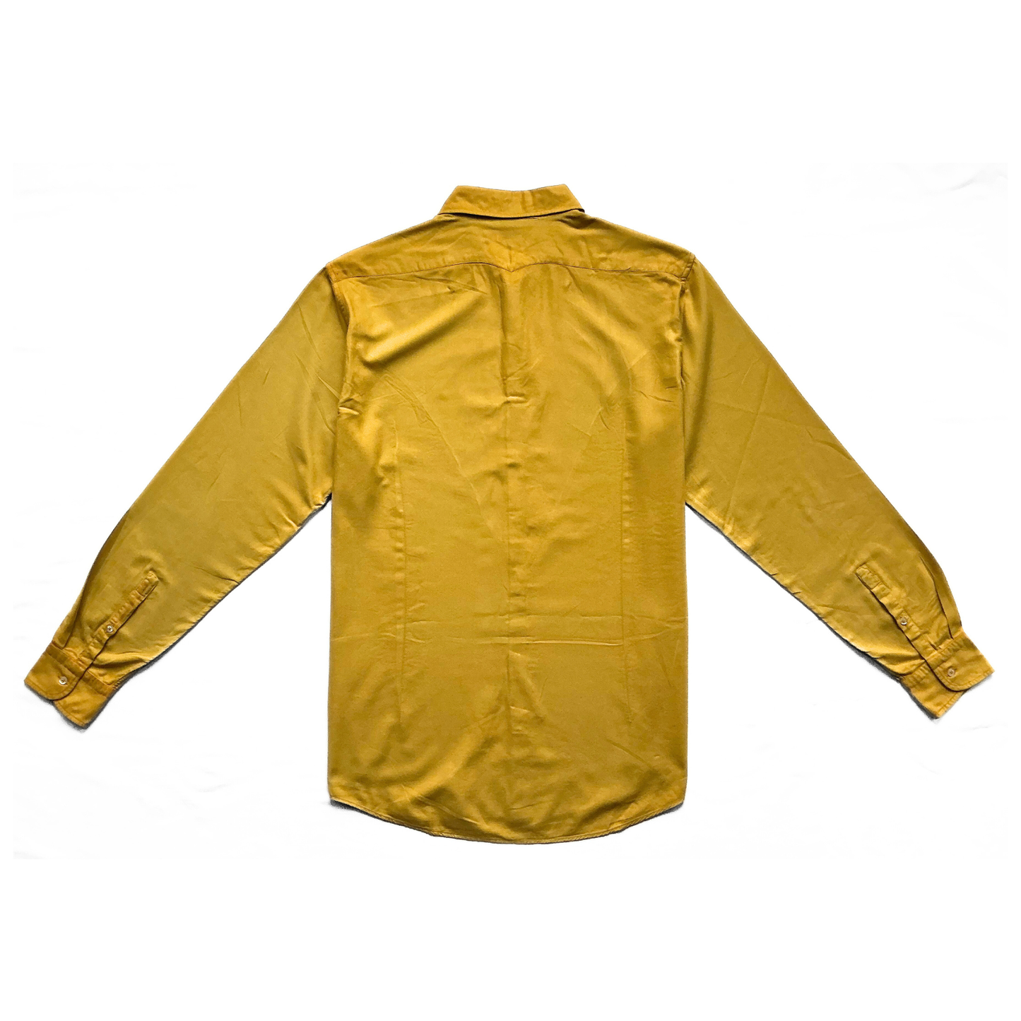 Massimo Alba Western Shirt in Corn Yellow