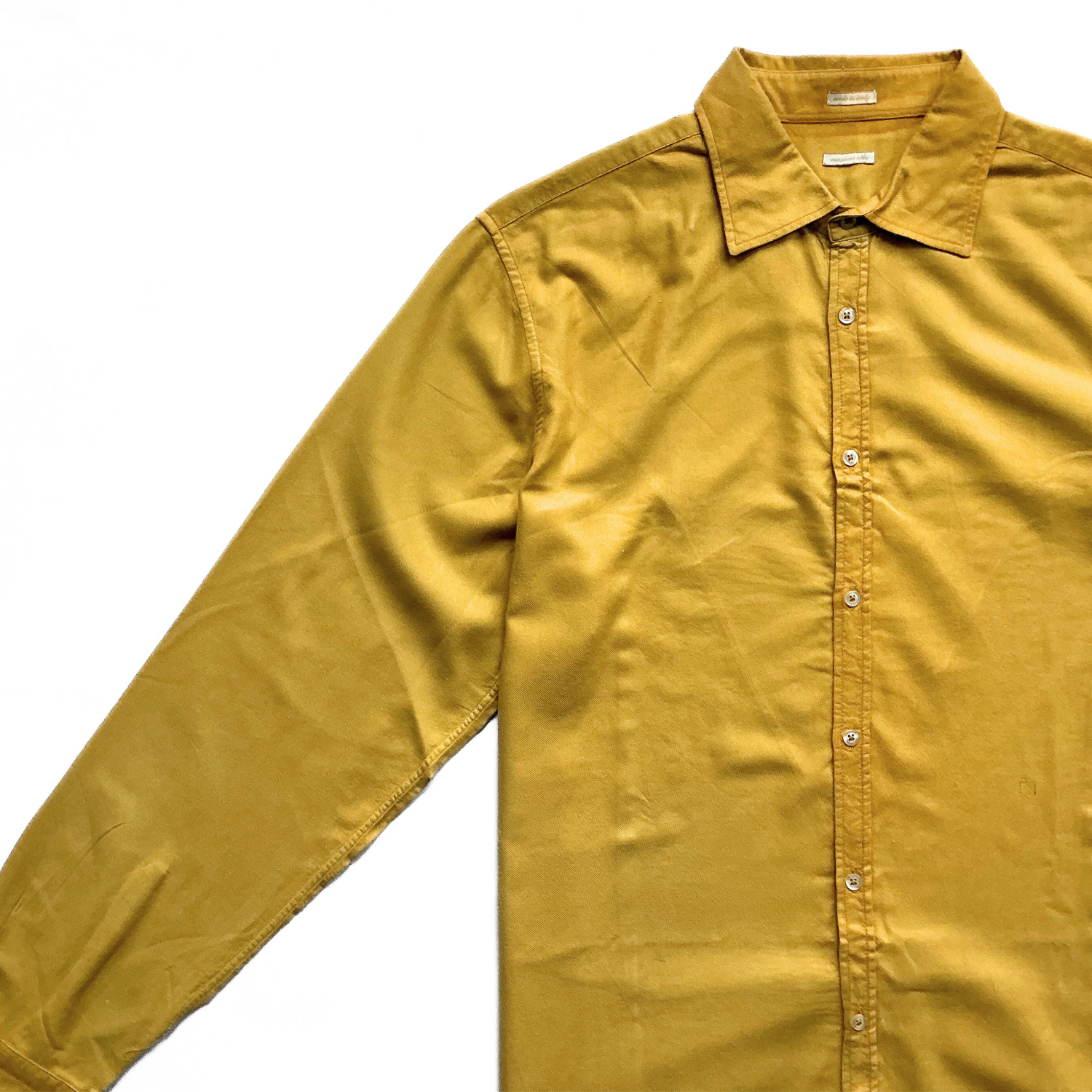 Massimo Alba Western Shirt in Corn Yellow