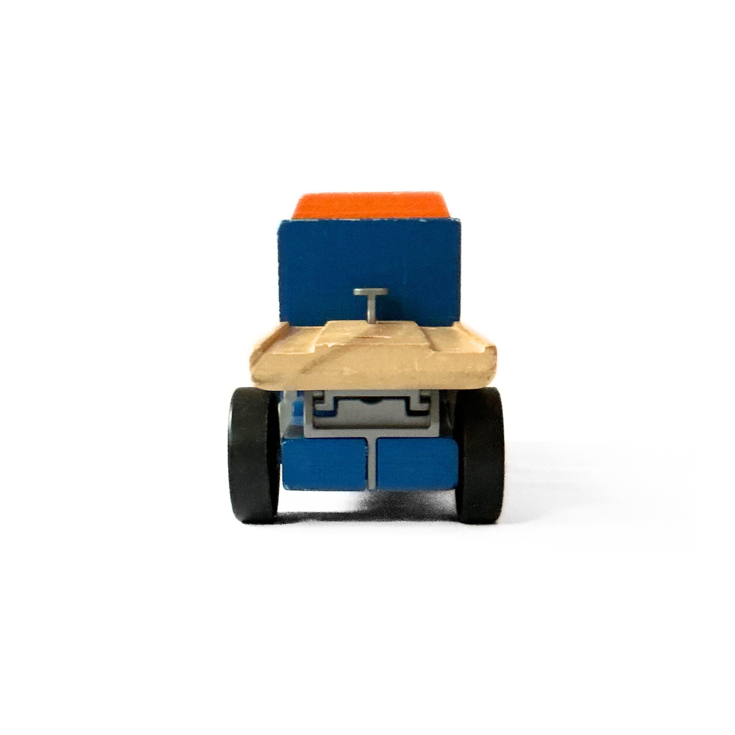 Melissa Doug Flatbed Truck in Blue / Wood / Grey