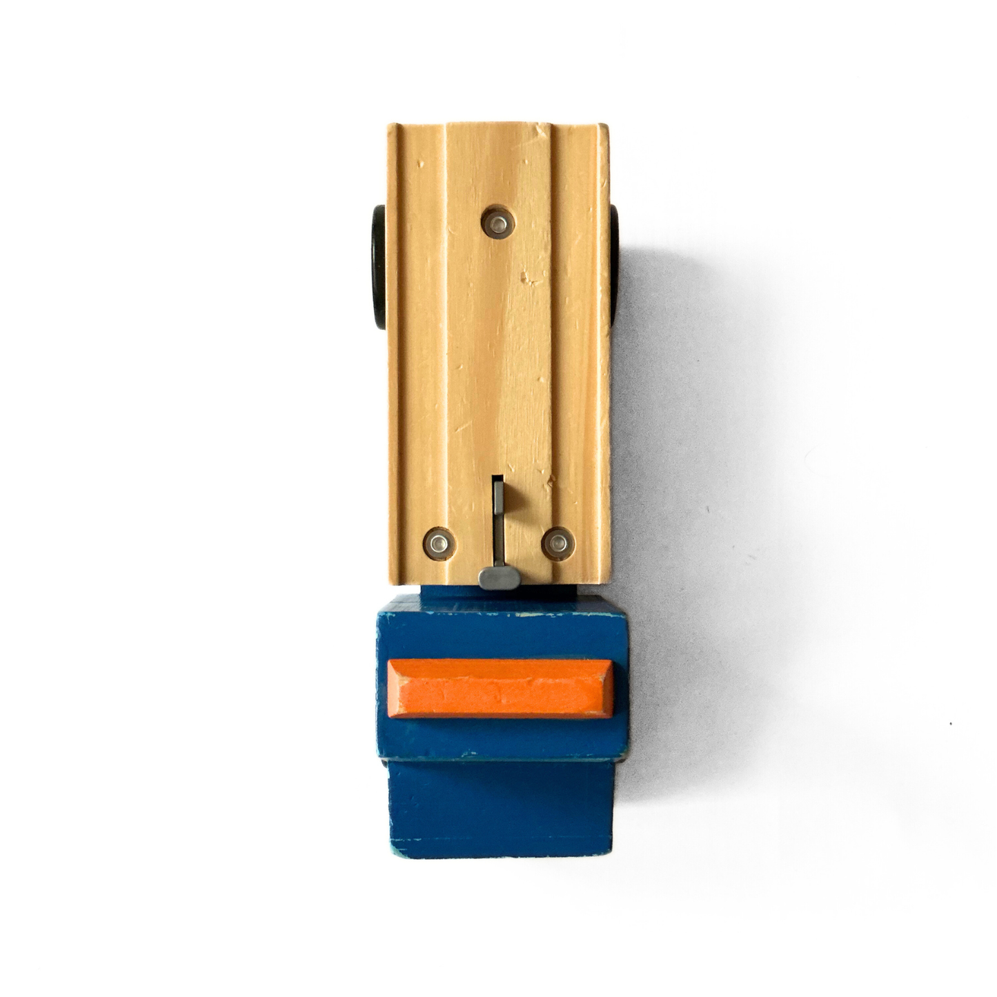 Melissa Doug Flatbed Truck in Blue / Wood / Grey