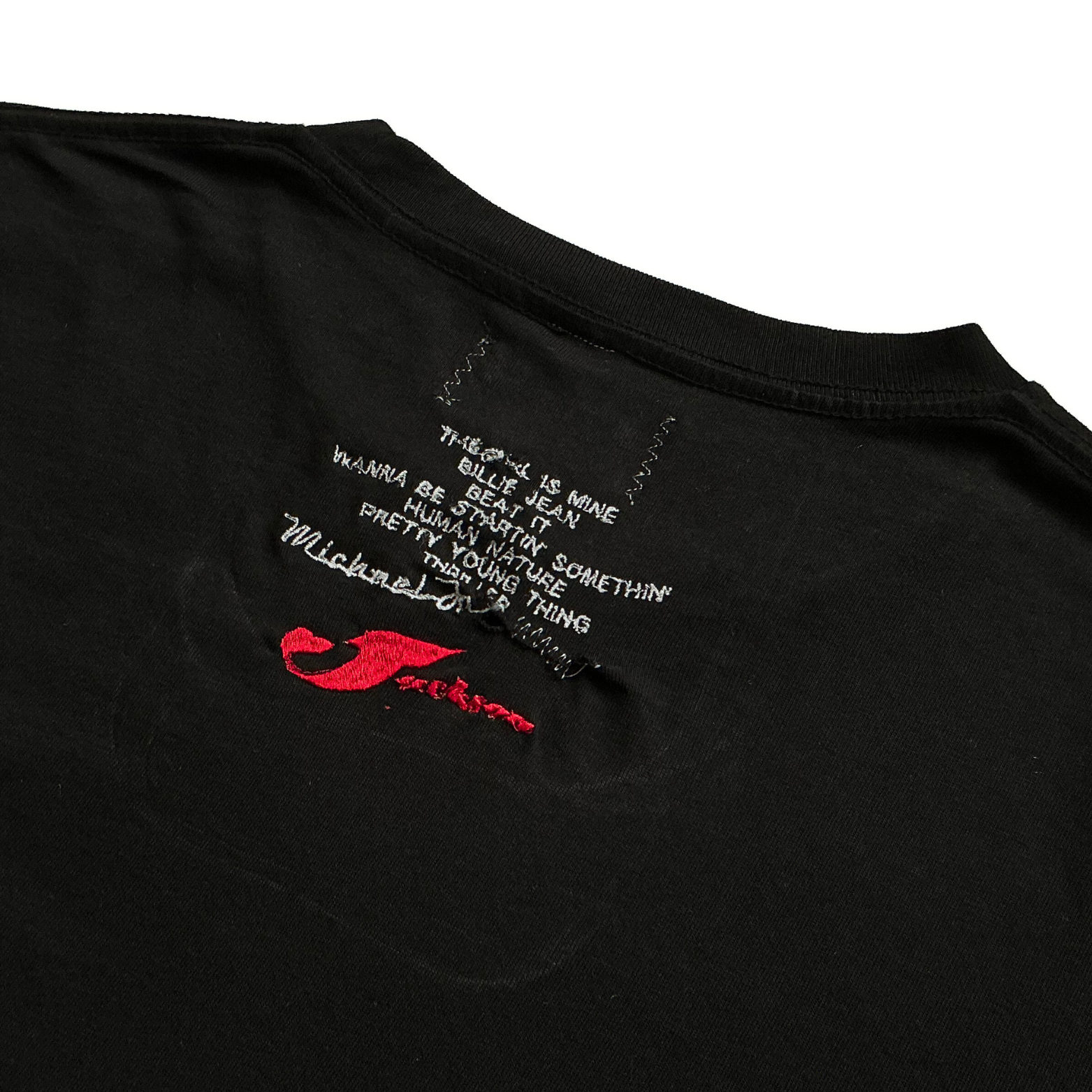 Michael Jackson Thriller Repair Effect T-Shirt in Black / White/ Pink / Red