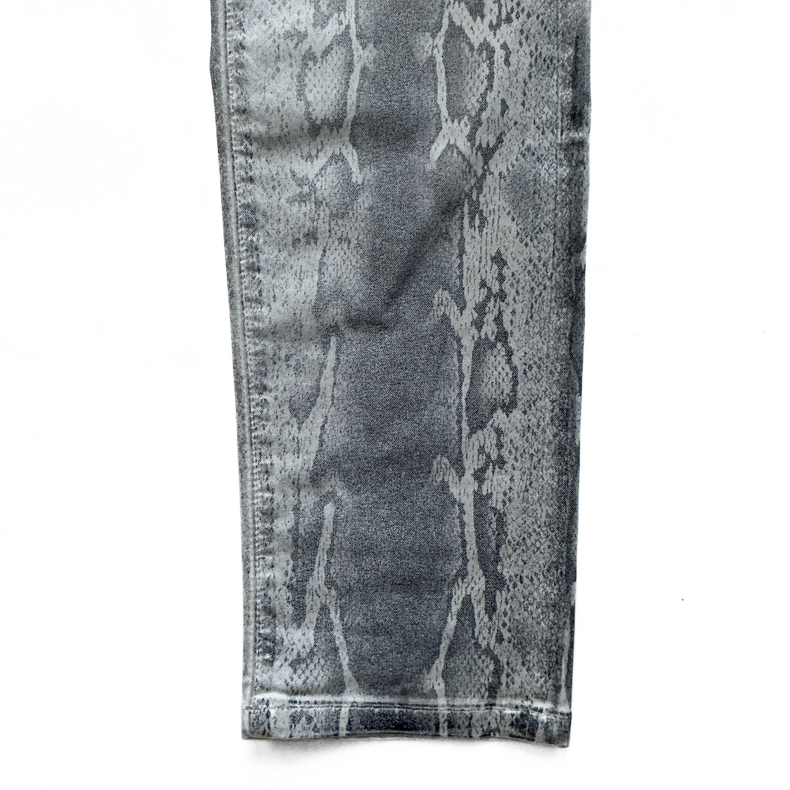 Monfrere Greyson Japanese Snake Print Denim Pants