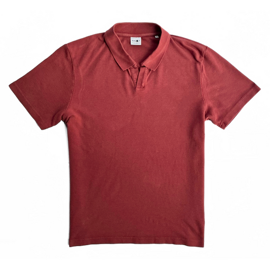 NN07 No Nationality Polo Shirt in Brick Red
