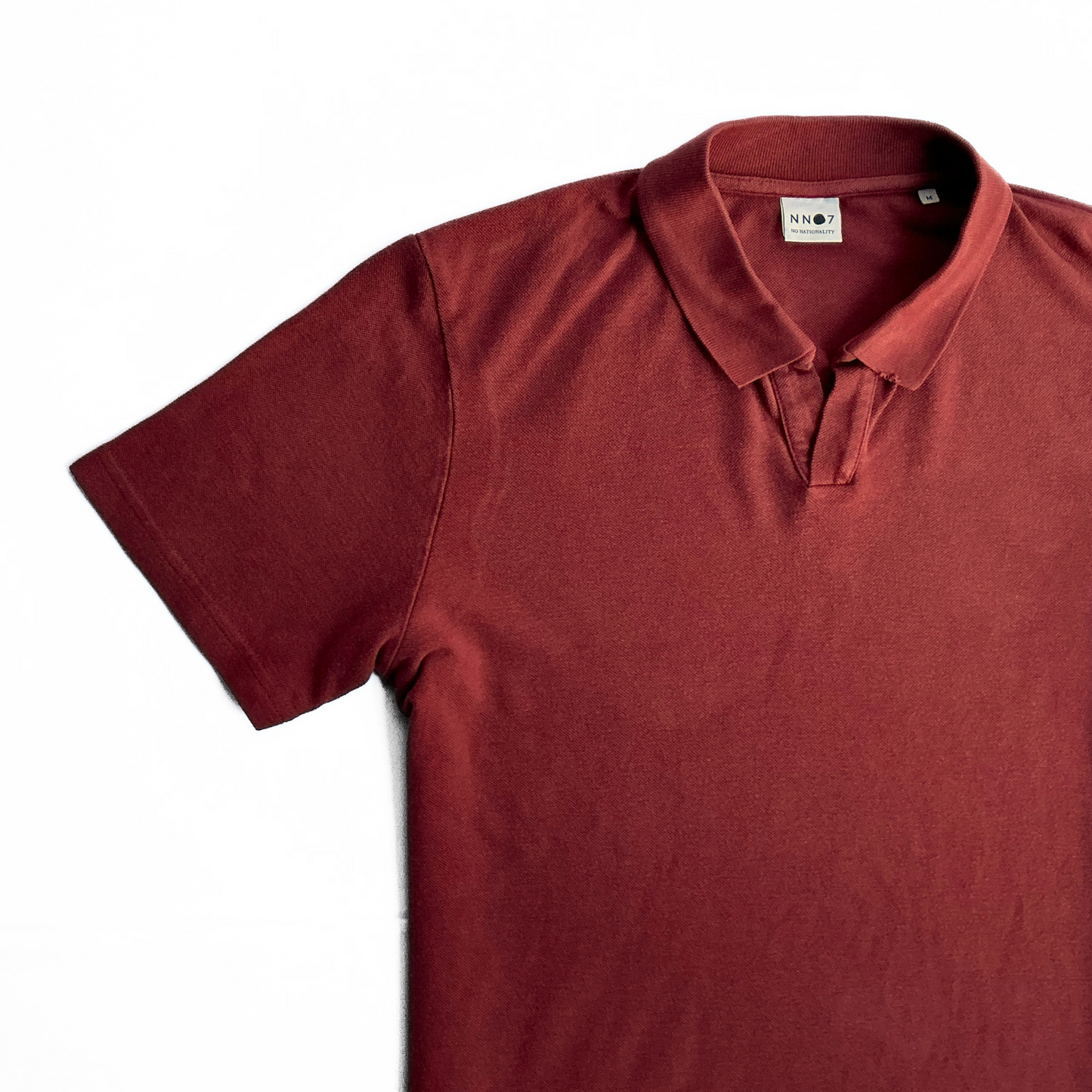 NN07 No Nationality Paul Polo Shirt in Brick Red