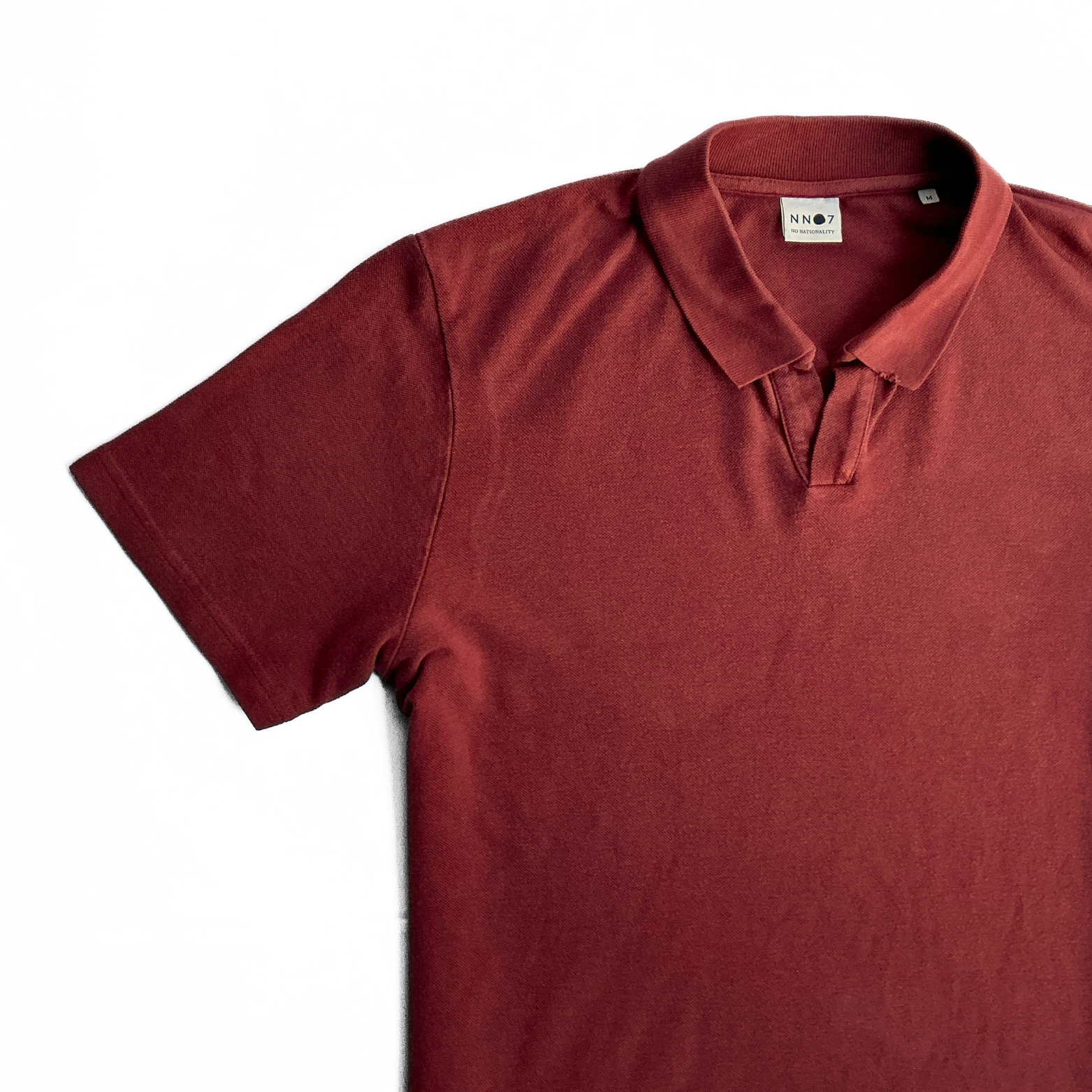 NN07 No Nationality Paul Polo Shirt in Brick Red
