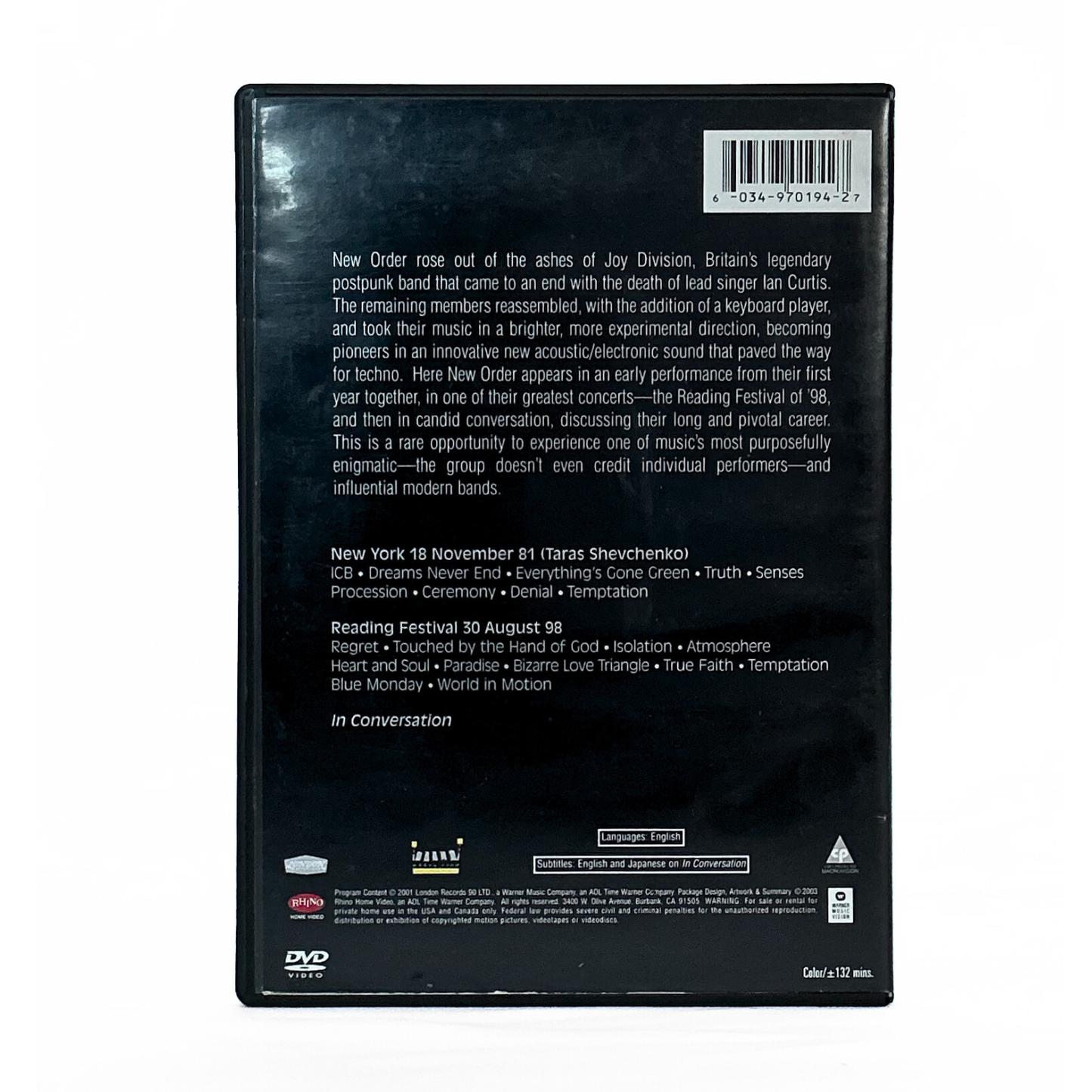 New Order 3 16 [DVD]