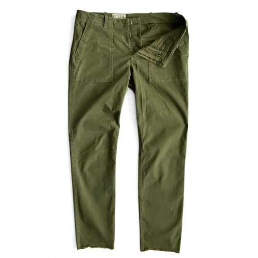 Nili Lotan 111/88 80NL Jenna Cropped Pants in Military Army Green