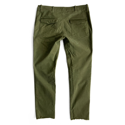 Nili Lotan 111/88 80NL Jenna Cropped Pants in Military Army Green
