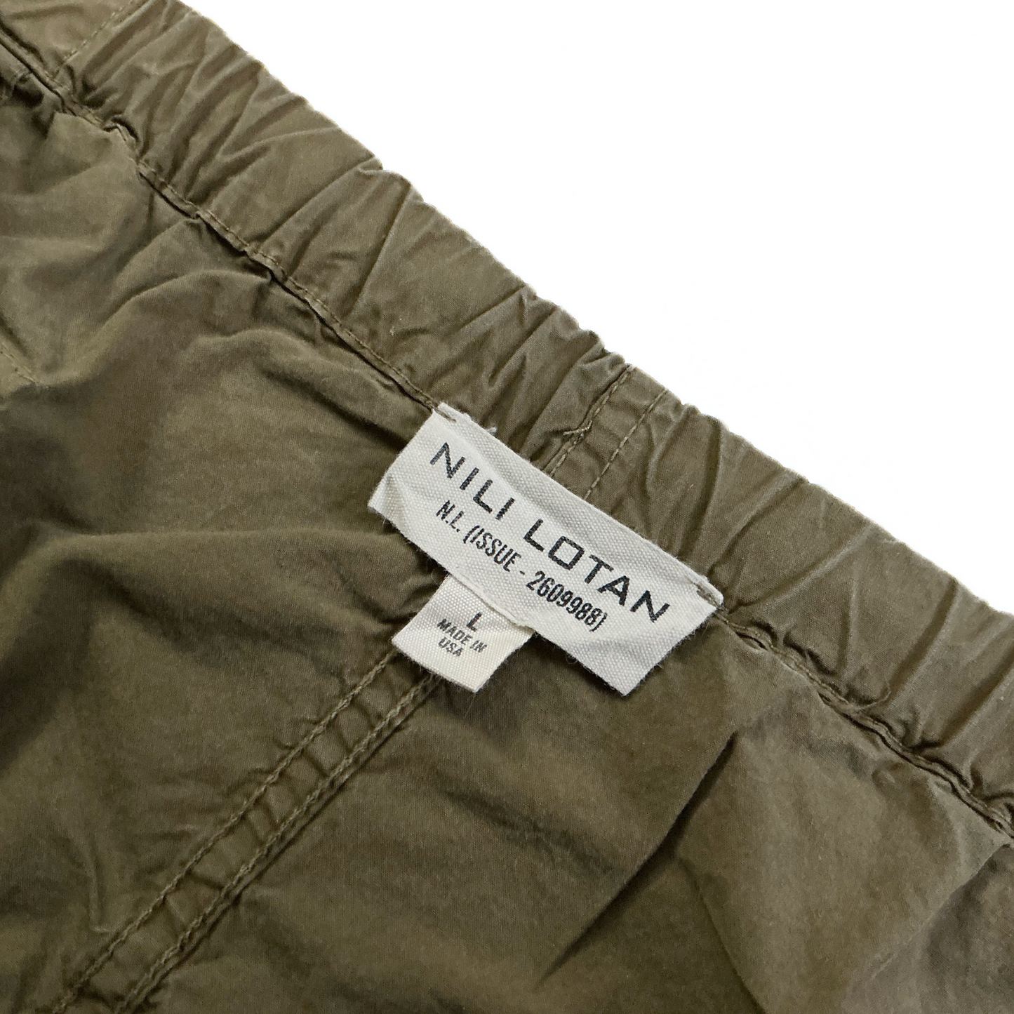 Nili Lotan Parachute Utility Pants in Military Green