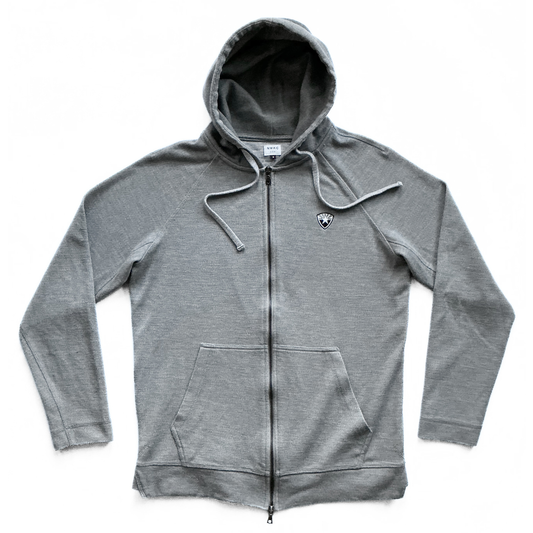 Northwestern Knitting Company Zip Up Hoodie in Grey