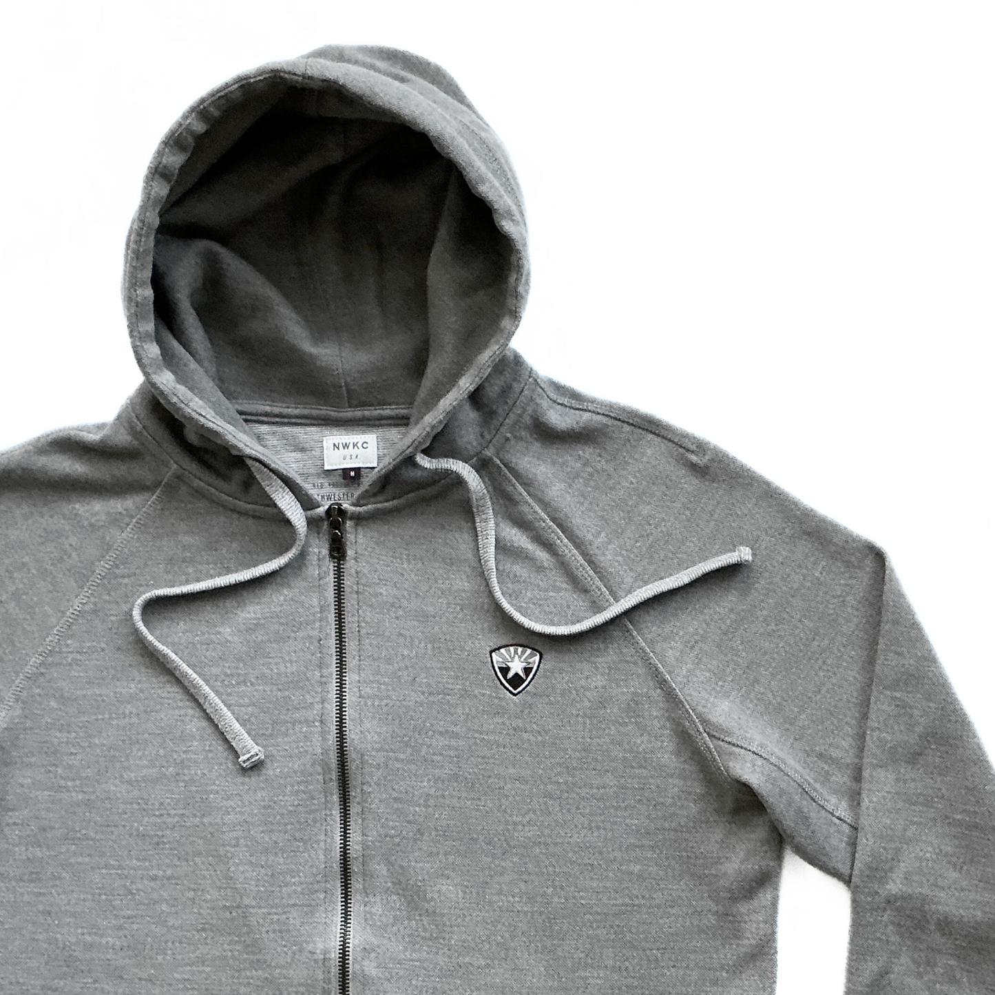 Northwestern Knitting Company Zip Up Hoodie in Grey