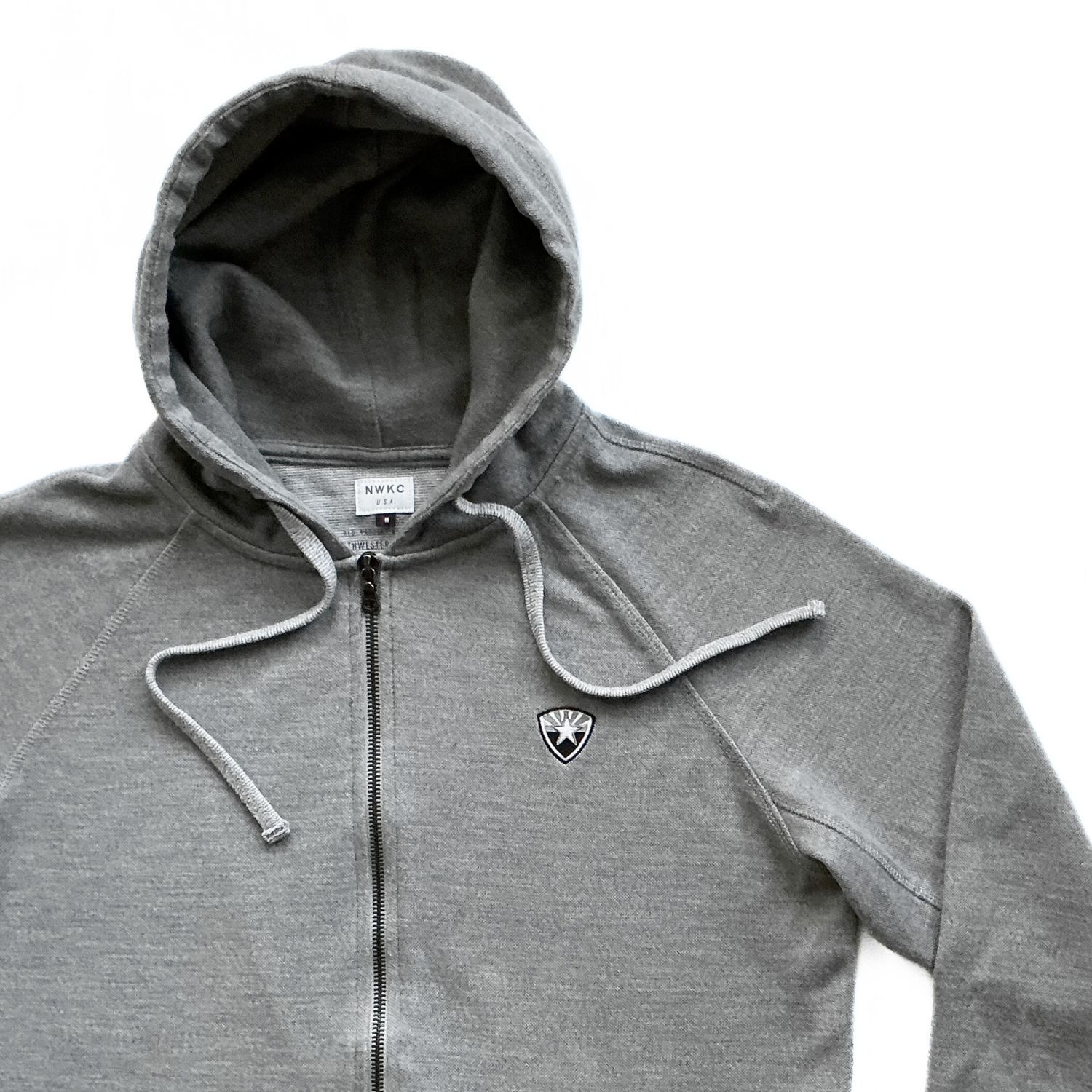 Northwestern Knitting Company Zip Up Hoodie in Grey