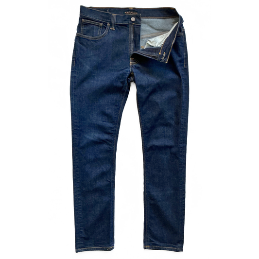 Nudie Jeans Co Thin Finn Denim Jeans in Indigo / Dark Wash
