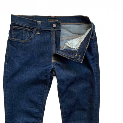 Nudie Jeans Co Thin Finn Denim Jeans in Indigo / Dark Wash