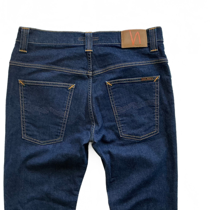 Nudie Jeans Co Thin Finn Denim Jeans in Indigo / Dark Wash