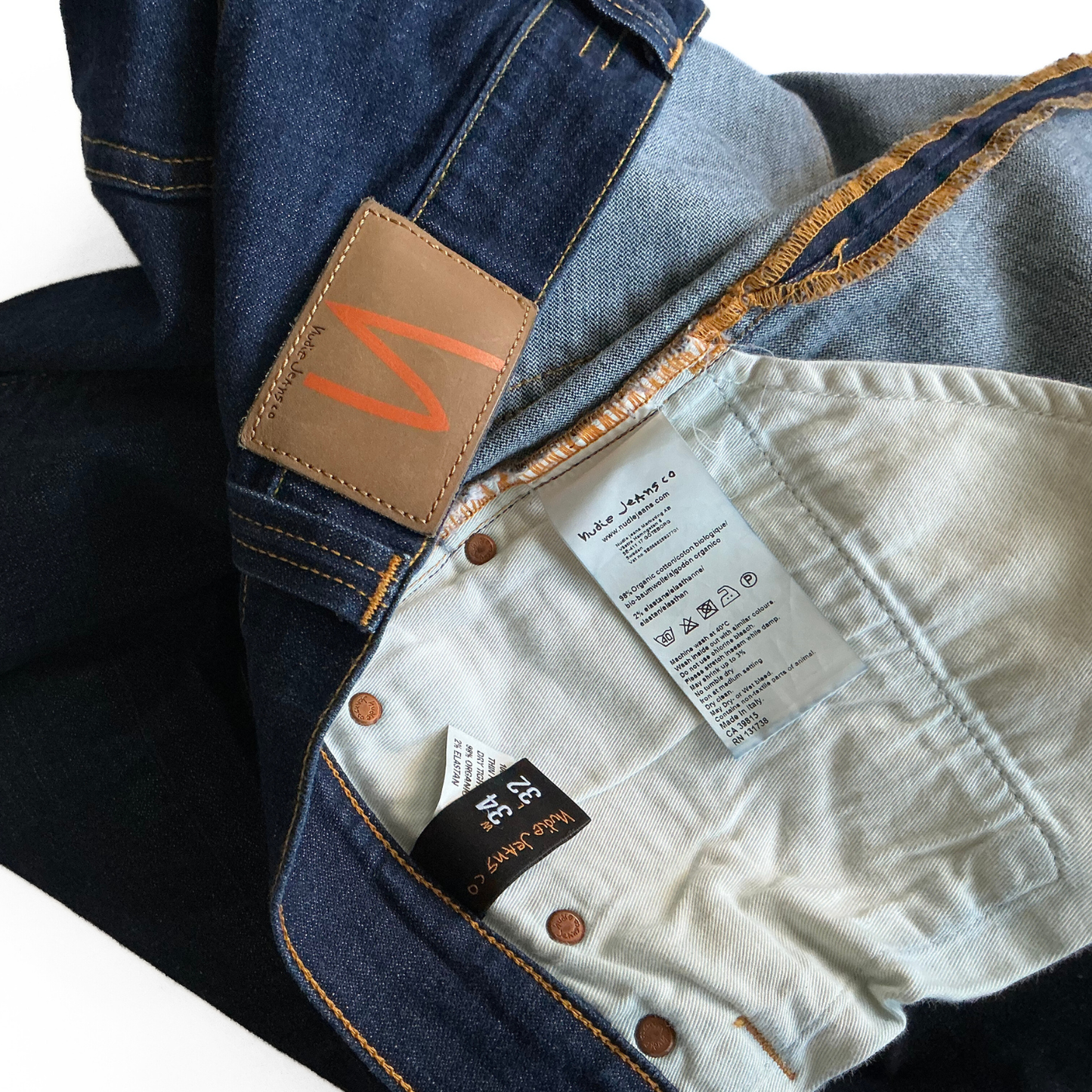 Nudie Jeans Co Thin Finn Denim Jeans in Indigo / Dark Wash