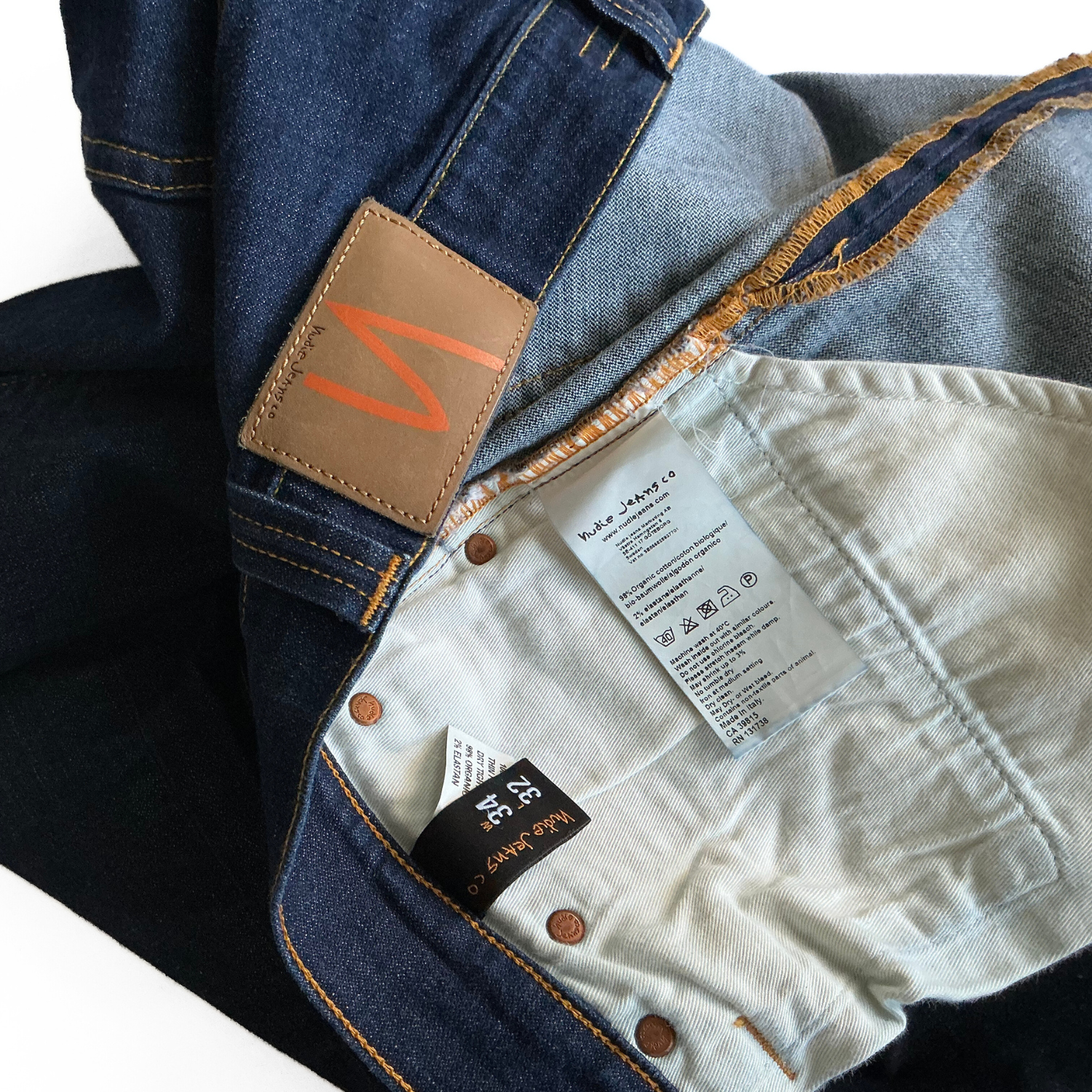 Nudie Jeans Co Thin Finn Denim Jeans in Indigo / Dark Wash