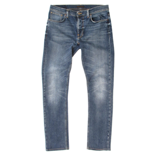 Nudie Jeans Co Lean Dean Denim in Deep Dark Indigo