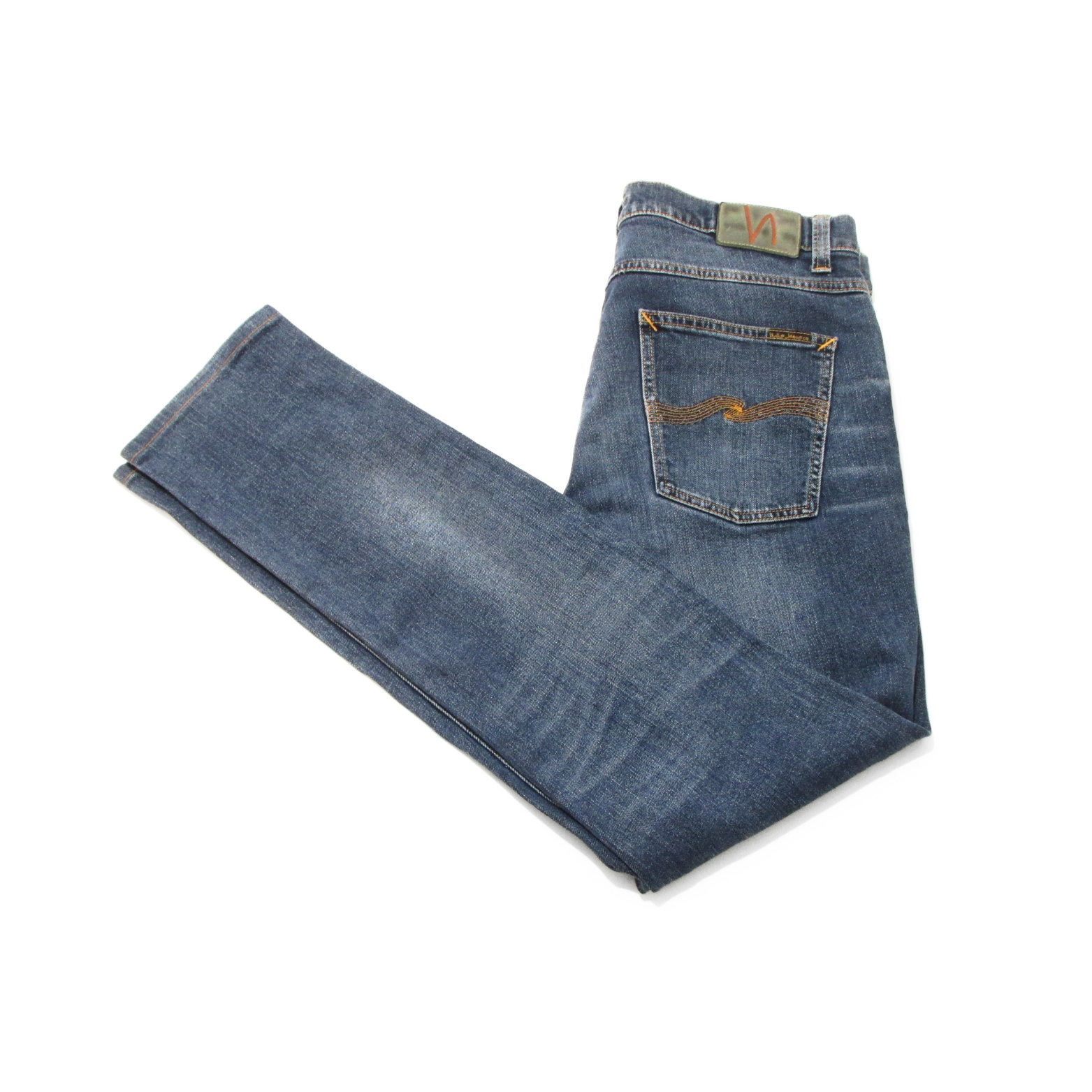 Nudie Jeans Co Lean Dean Denim in Deep Dark Indigo