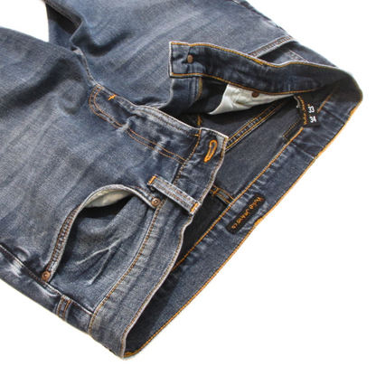 Nudie Jeans Co Lean Dean Denim in Deep Dark Indigo