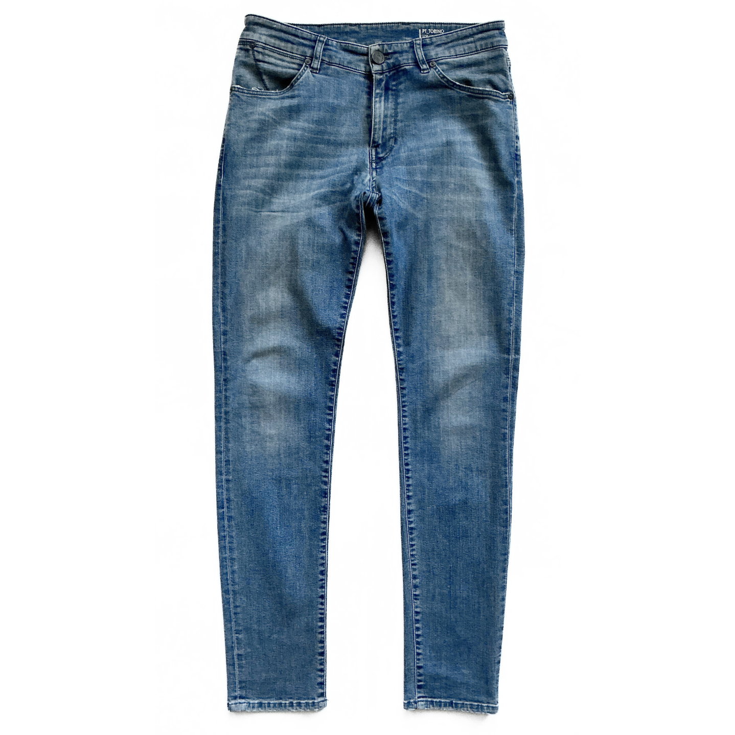 PT Torino Swing Denim Jeans in Mid Wash Blue