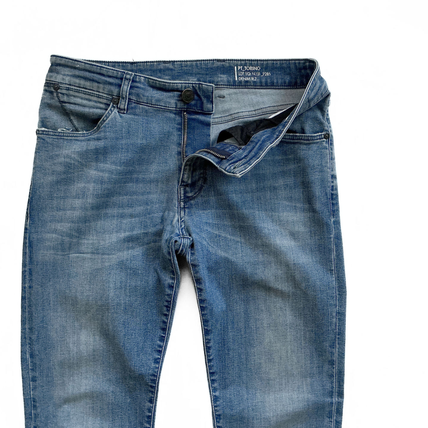 PT Torino Swing Denim Jeans in Mid Wash Blue