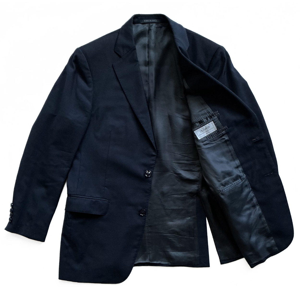 Pal Zileri Single Breasted Suit Jacket in Midnight Blue / Navy