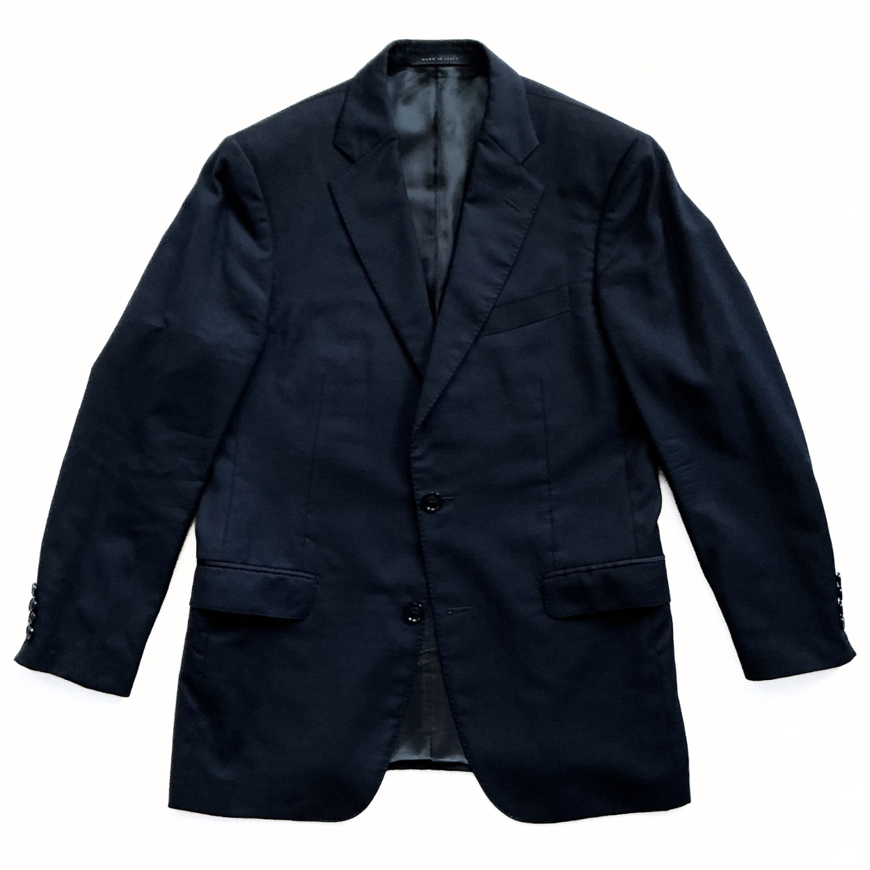 Pal Zileri Single Breasted Suit Jacket in Midnight Blue / Navy
