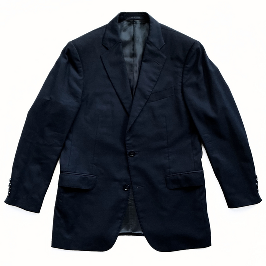 Pal Zileri Single Breasted Suit Jacket in Midnight Blue / Navy