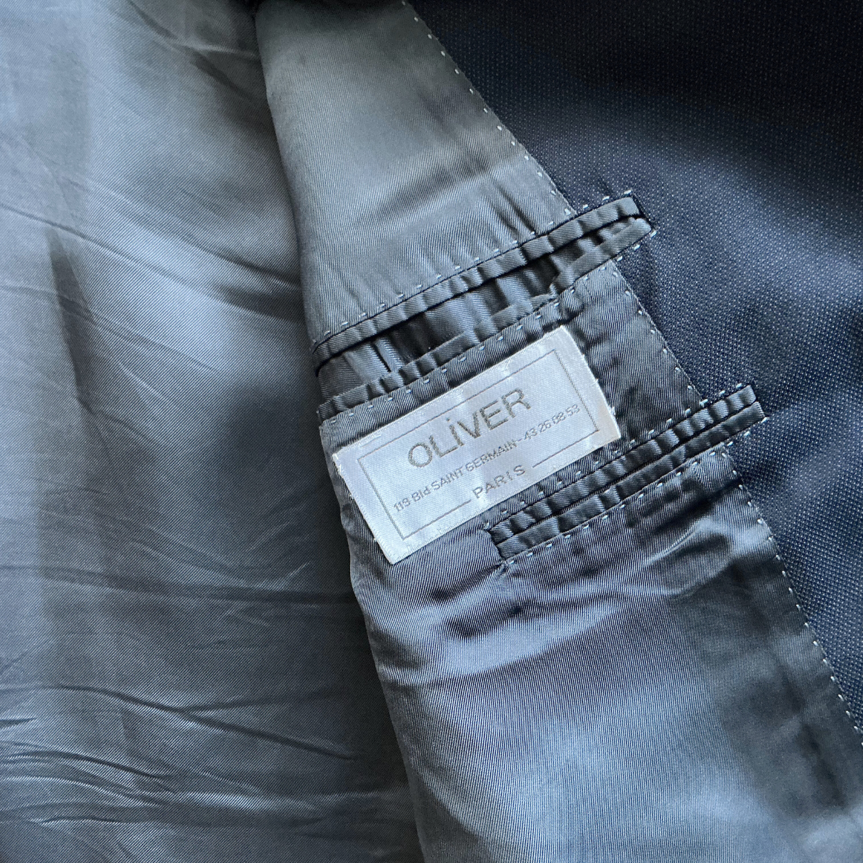 Pal Zileri Single Breasted Suit Jacket in Midnight Blue / Navy