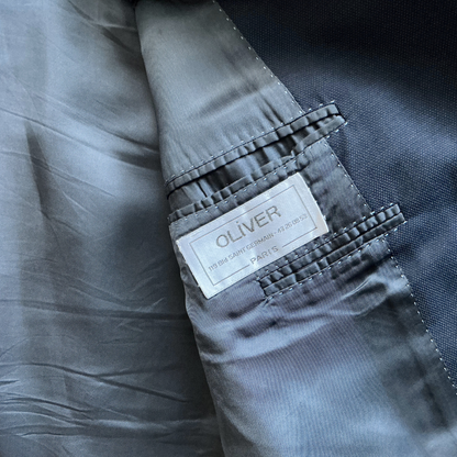 Pal Zileri Single Breasted Suit Jacket in Midnight Blue / Navy