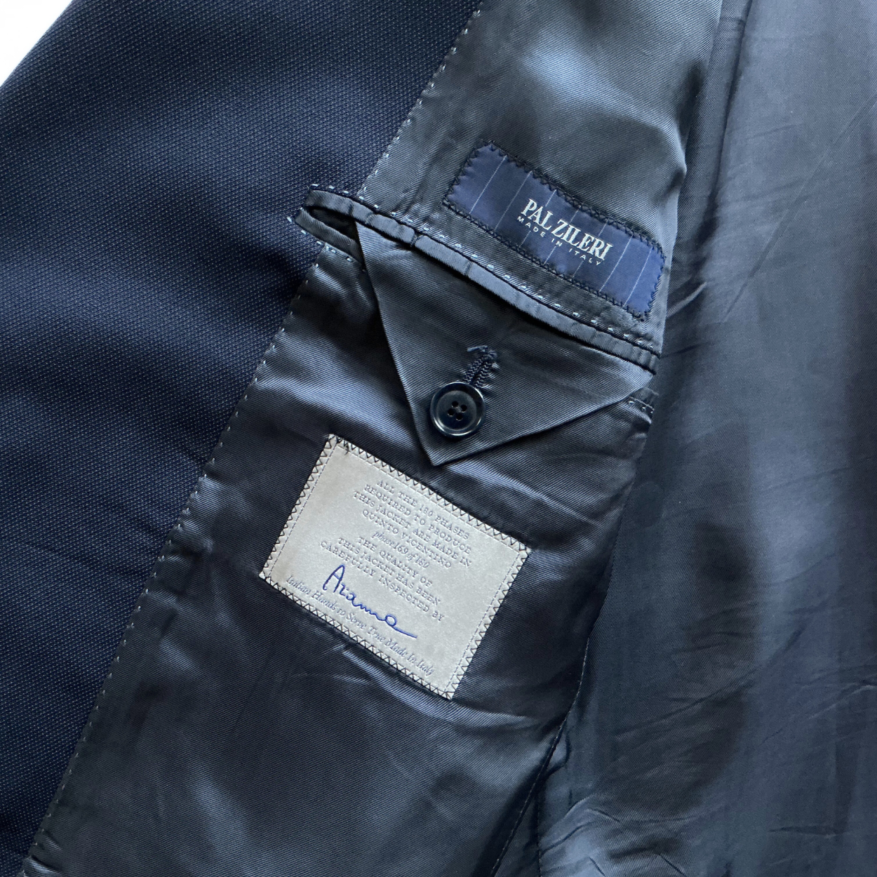 Pal Zileri Single Breasted Suit Jacket in Midnight Blue / Navy