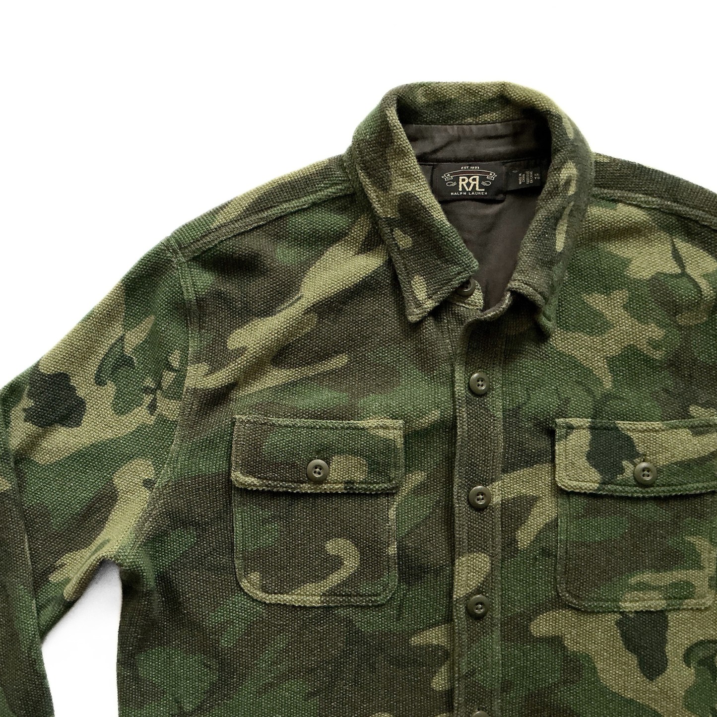 RRL Double RL by Ralph Lauren Army Camo Shirt Jacket