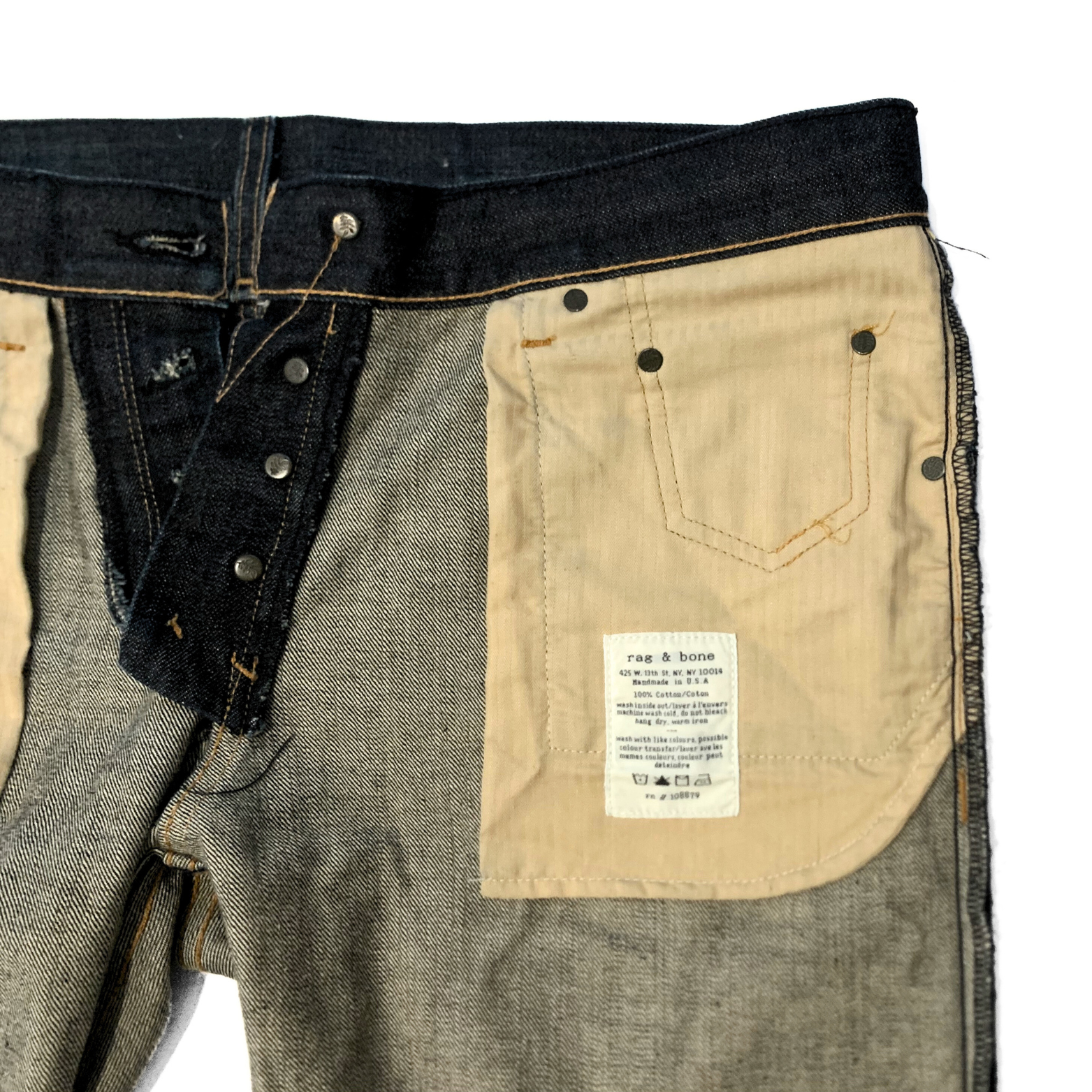 Rag & Bone Tailored Workwear RB19X Denim Jeans