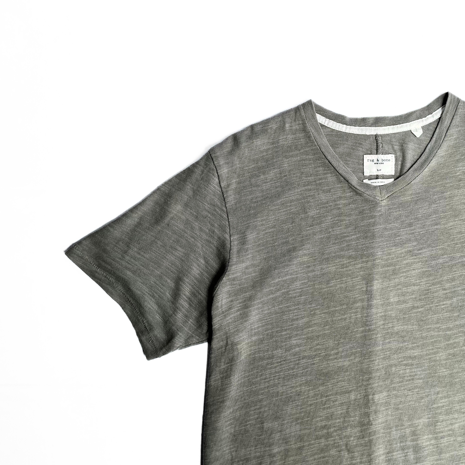 Rag & Bone V Neck T Knitted Jersey T-Shirt