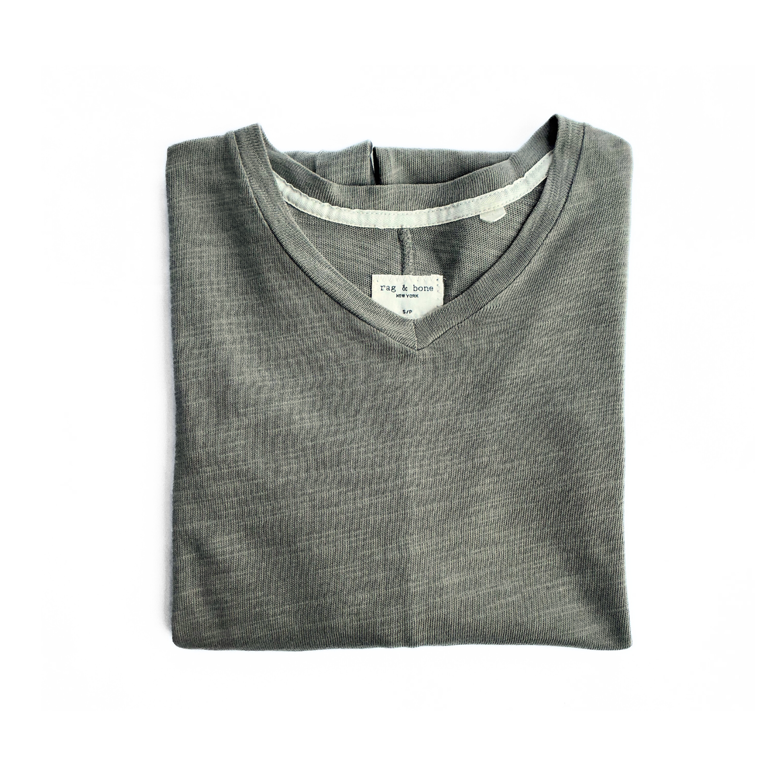 Rag & Bone V Neck T Knitted Jersey T-Shirt