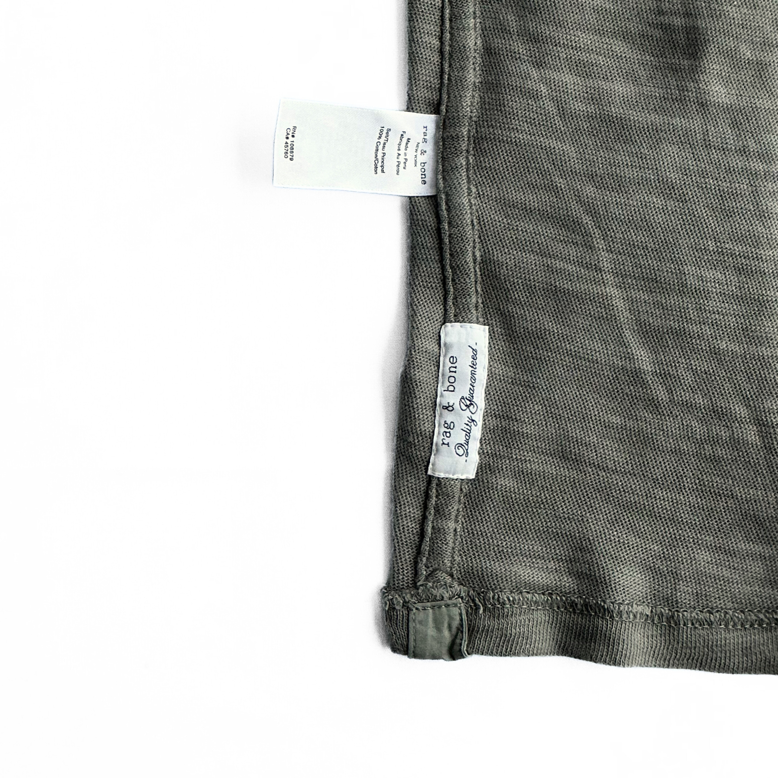 Rag & Bone V Neck T Knitted Jersey T-Shirt