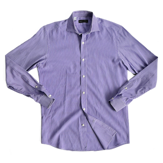 Ralph Lauren Black Label Stripe Shirt in Purple / White