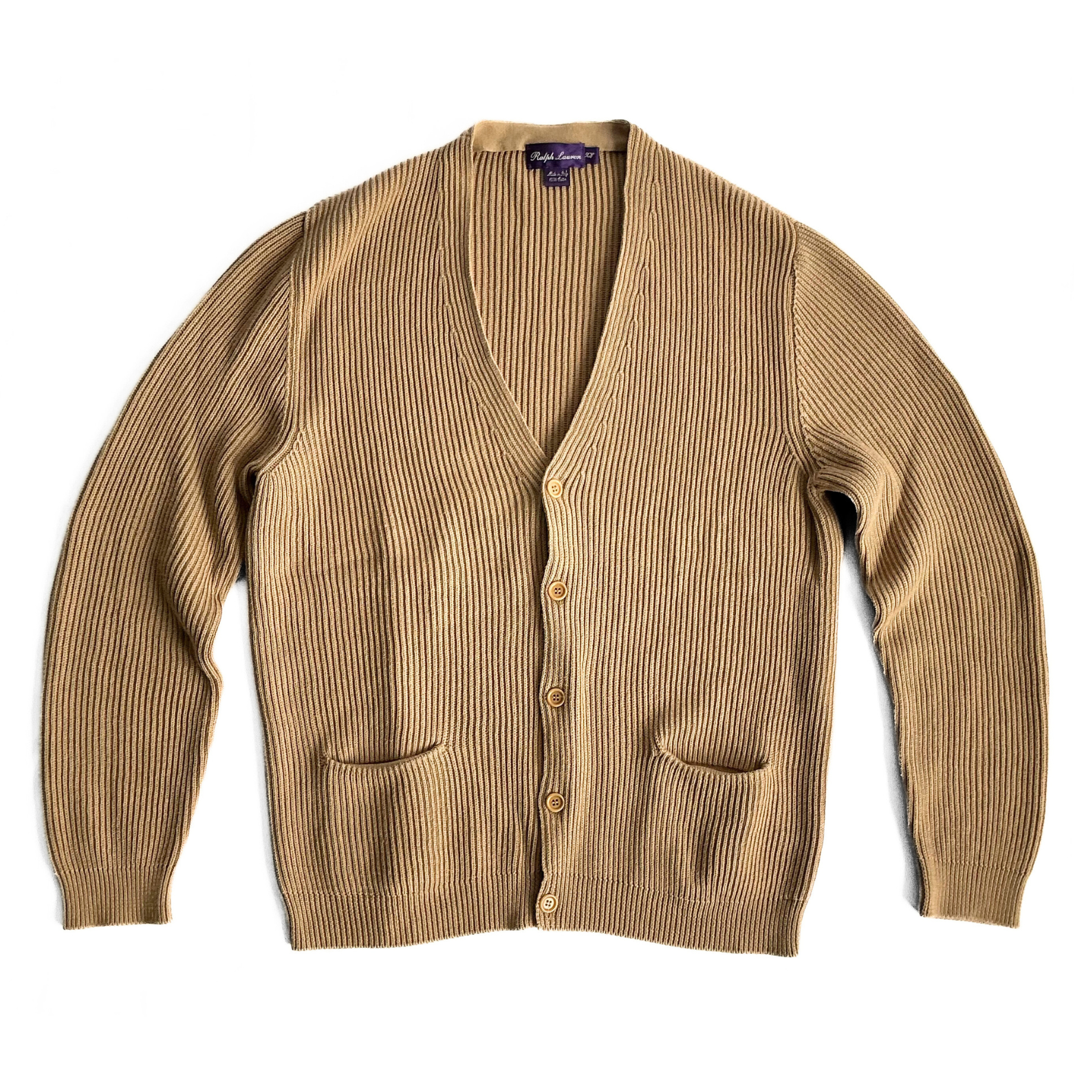 Ralph Lauren Purple Label Cardigan in Camel