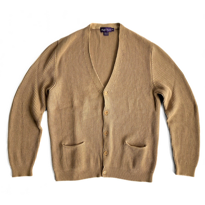 Ralph Lauren Purple Label Cardigan in Camel