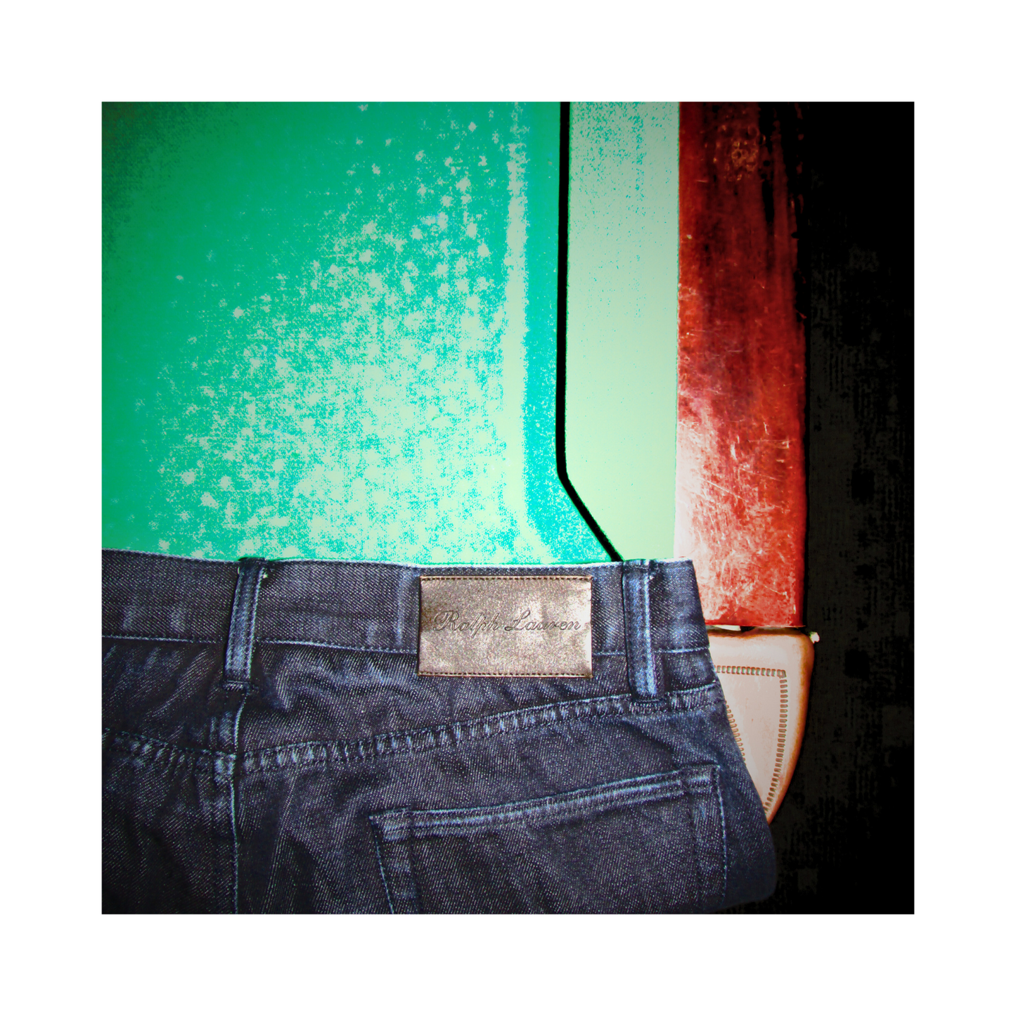 Ralph Lauren Purple Label Denim Jeans SS25 Lookbook Shot 2 Scenic Film Pool Table Detail