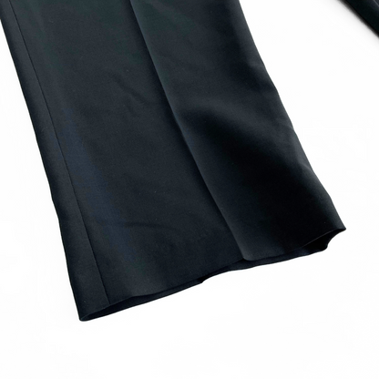 Rick Owens Cropped Wool Pants in Dark Navy / Black