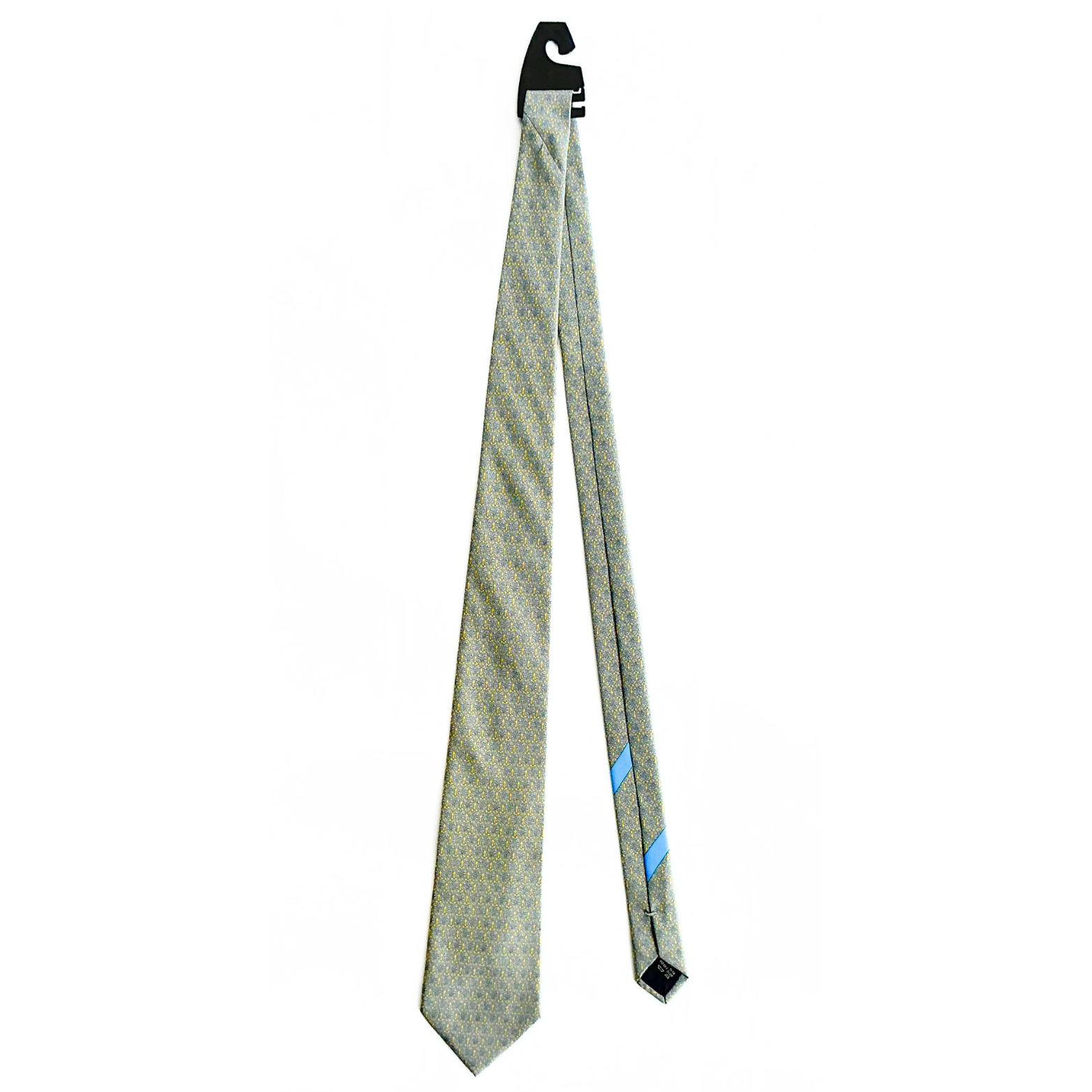 Salvatore Ferragamo Patterned Tie in Yellow / Baby Blue