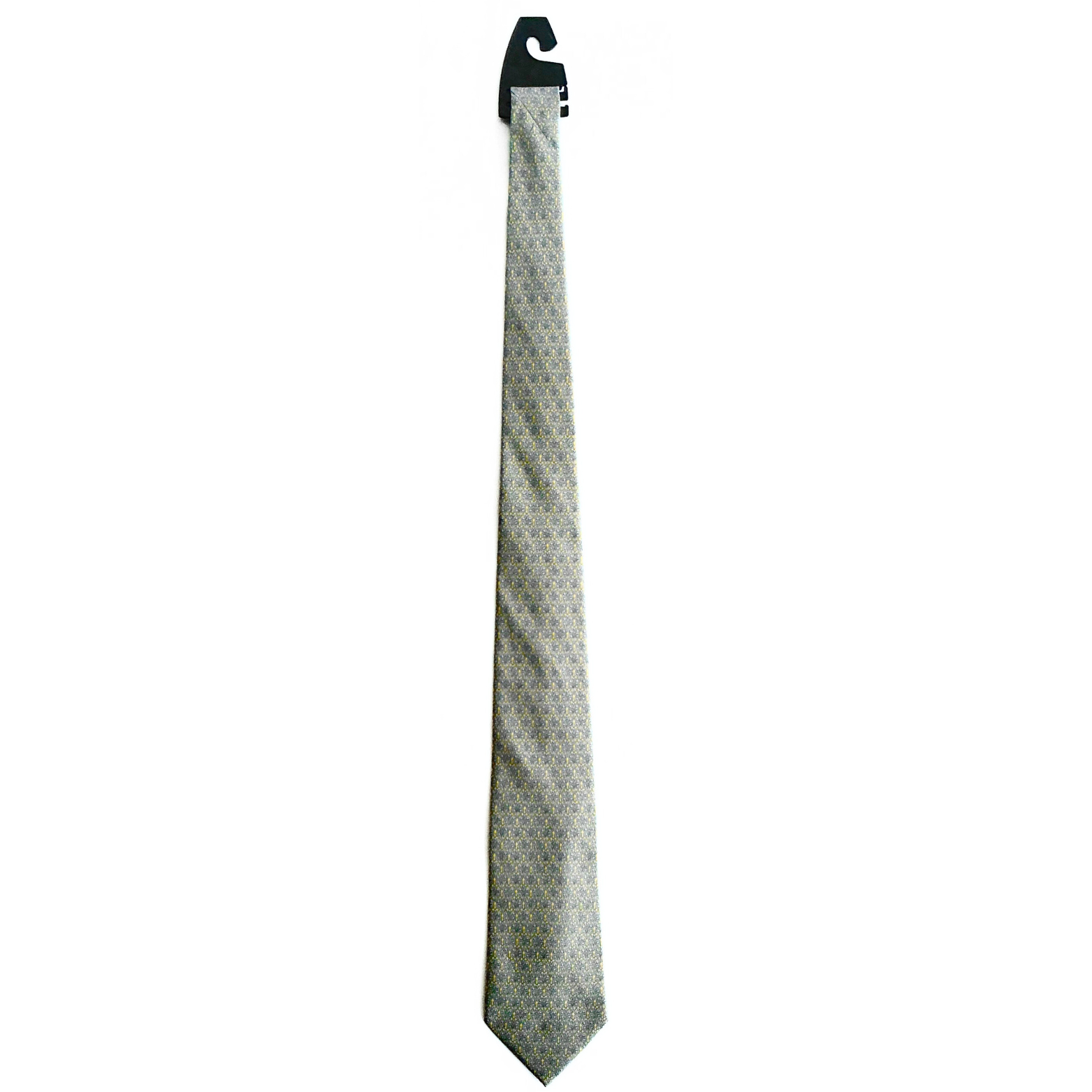 Salvatore Ferragamo Patterned Tie in Yellow / Baby Blue
