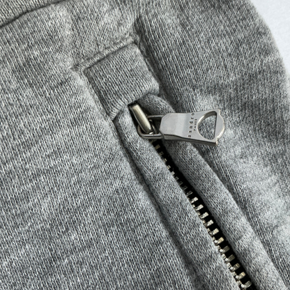 Sandro Ankle Zipper Jogger Pants in Grey