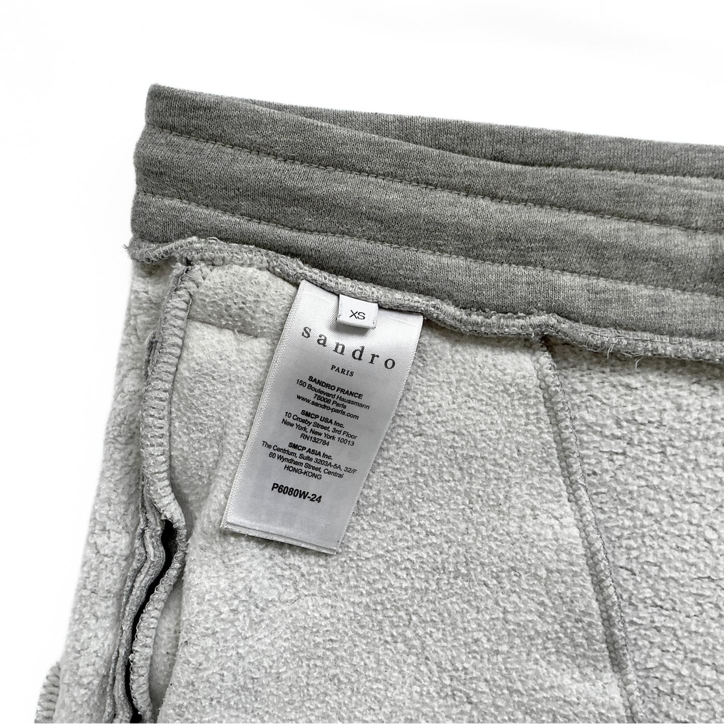 Sandro Ankle Zipper Jogger Pants in Grey