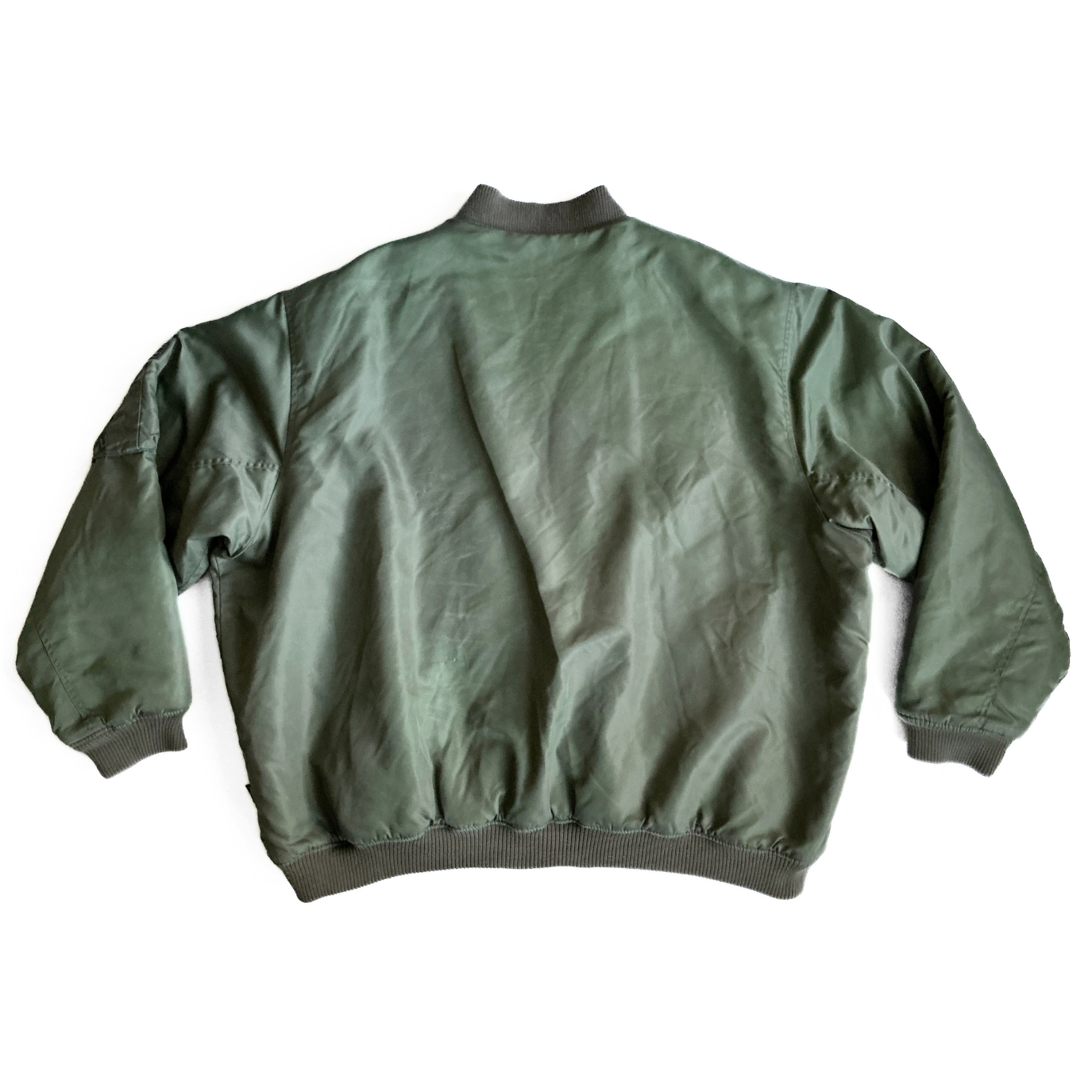 Sean John Reversible Aviator Jacket in Military Green / Black